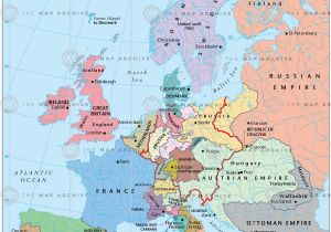 Map Of Europe Napoleonic Wars Europe In 1815 after the Congress Of Vienna