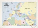 Map Of Europe north Africa and Middle East East World Maps