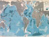Map Of Europe Oceans World Ocean Depths Map Wallpaper Mural Home World Map