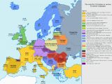 Map Of Europe Post Ww1 Europe Map after Ww1 Climatejourney org