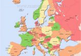 Map Of Europe Post Ww1 Europe Map after Ww1 Climatejourney org