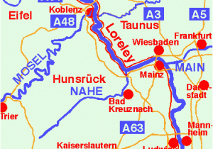 Map Of Europe Rhine River Map Of Germany Rhine River Maps German Valley Road Rhineland