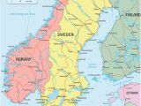 Map Of Europe Scandinavia Sweden On Map and Travel Information Download Free Sweden
