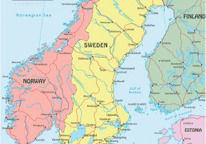 Map Of Europe Scandinavia Sweden On Map and Travel Information Download Free Sweden