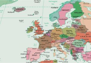 Map Of Europe Showing Denmark Map Of Europe Europe Map Huge Repository Of European