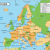 Map Of Europe Showing Denmark Map Of Europe with Facts Statistics and History