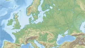 Map Of Europe topographical Europe topographic Map Climatejourney org