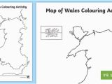 Map Of Europe Wales Map Of Wales Colouring Activity