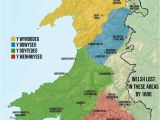 Map Of Europe Wales Map Of Welsh Dialects Made by Me Based Off A Collection Of