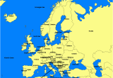 Map Of Europe with Bodies Of Water 28 Thorough Europe Map W Countries
