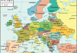 Map Of Europe with Cities and Rivers Europe Map and Satellite Image