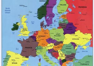 Map Of Europe with Country Names and Capitals Europe World Maps