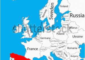 Map Of Europe with Croatia Spain On the Map Of Europe