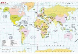 Map Of Europe with Longitude and Latitude 34 Scrupulous World Map with Coordinates Pdf
