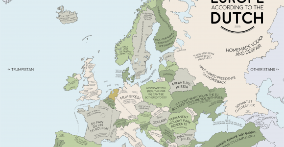 Map Of Europe with Netherlands Europe According to the Dutch Europe Map Europe Dutch