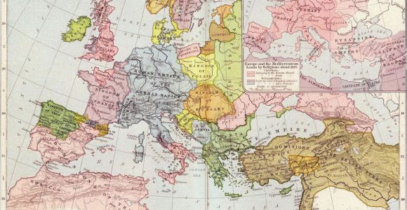 Map Of Europs A Map Of Europe In 1097 Ad the Time Of the First Crusade