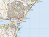 Map Of Exeter England Teignmouth Seafront Print Walk south West Coast Path