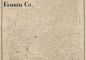 Map Of Fannin County Texas 1901 Farm Line Map Of Fannin County Texas Etsy