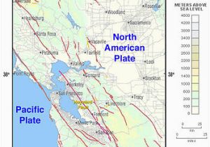Map Of Fault Lines In California Hayward Fault Zone Wikipedia
