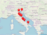 Map Of Ferry Crossings to France Ferries From Italy to Croatia