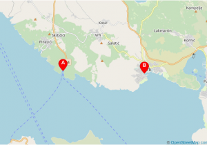 Map Of Ferry Ports In France Krk island Ferries