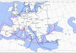 Map Of Feudal Europe Medieval Trade and Manufacturing Largely Consisted Of Luxury