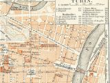 Map Of Firenze Italy Turin torino Italy City Map 19th Century Map Antique 1890s