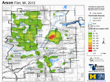 Map Of Flint Michigan Arson Michigan Youth Violence Prevention Center