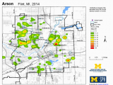 Map Of Flint Michigan Arson Michigan Youth Violence Prevention Center