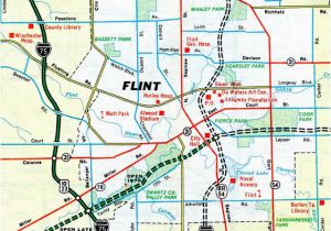 Map Of Flint Michigan Interstate Guide Interstate 475 Michigan