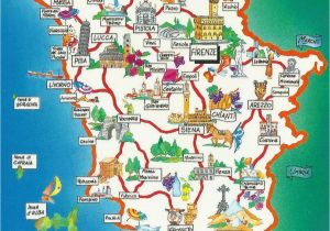 Map Of Florence Italy with attractions toscana Map Italy Map Of Tuscany Italy Tuscany Map toscana Italy