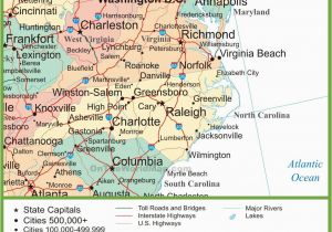 Map Of Florida Georgia Border Map Of Virginia and north Carolina