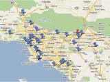 Map Of Fontana California Map Of L A S Lost Racetracks