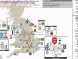Map Of Football Stadiums In England Eng Premier League Eng 1st Level A Billsportsmaps Com