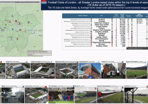 Map Of Football Stadiums In England Football Stadia A Billsportsmaps Com