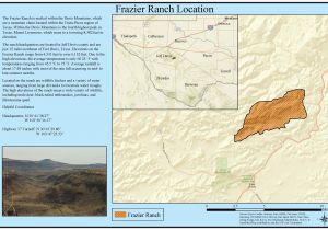 Map Of fort Davis Texas Frazier Canyon Ranch