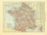 Map Of France 1914 1914 Security Handy atlas Vintage Map Pages France On One Side and