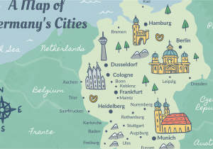 Map Of France and Belgium with Cities Germany Cities Map and Travel Guide