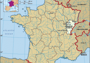 Map Of France and Neighbouring Countries Franche Comte History Culture Geography Map Britannica Com