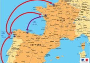 Map Of France and Spain Border Motorway Aires the French Wild West Bordeaux to the Spanish Border
