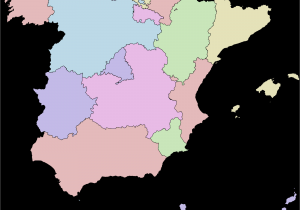 Map Of France and Spain with Cities Autonomous Communities Of Spain Wikipedia