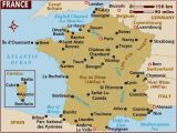 Map Of France and Spain with Cities Map Of France