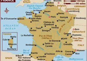 Map Of France and Spain with Cities Map Of France