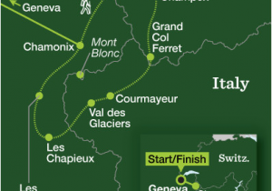 Map Of France Chamonix tour Du Mont Blanc Classic Switzerland Mont Blanc Mont