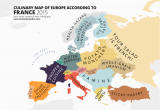 Map Of France In Europe Culinary Map Of Europe According to France Information is