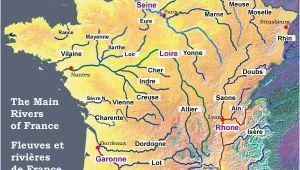 Map Of France Mountains and Rivers Map Of the Rivers In France About France Com