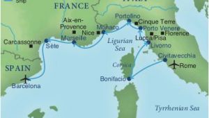 Map Of France Ports Map Of Italy and Surrounding areas Cruising the Rivieras Of Italy