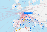 Map Of France Showing Airports All Flights Worldwide On A Flight Map Flightconnections Com