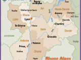 Map Of France Showing Lyon Map Of the Rhone Alpes Region Of France Including Lyon Grenoble and