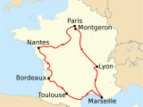 Map Of France Showing Paris 1903 tour De France Wikipedia